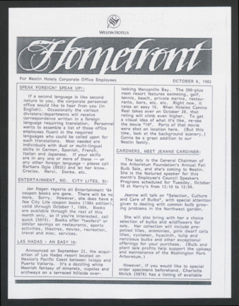 Homefront, October 6, 1983