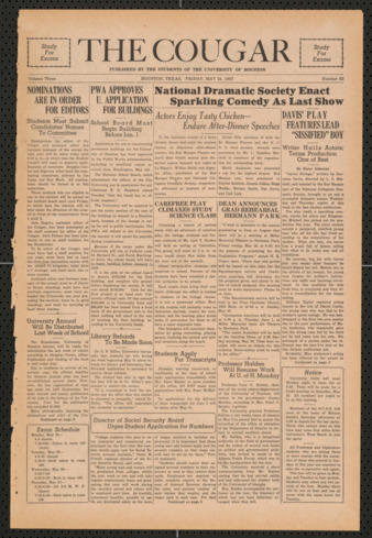 The Cougar, Vol. 3, No. 32, May 21, 1937