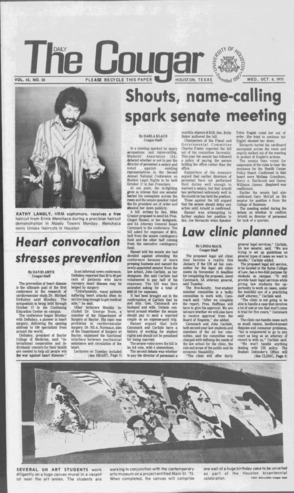 The Daily Cougar. Vol. 42, No. 20, October 8, 1975.