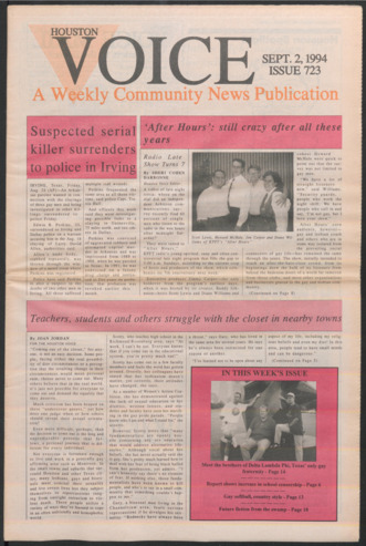 Houston Voice, No. 723, September 2, 1994