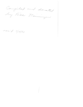 USS Houston crew members, compiled by Bill Weissinger (photocopy)