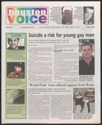 Houston Voice, No. 1023, June 2, 2000