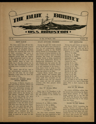 The Blue Bonnet, Vol. 2, No. 11, March 20, 1935