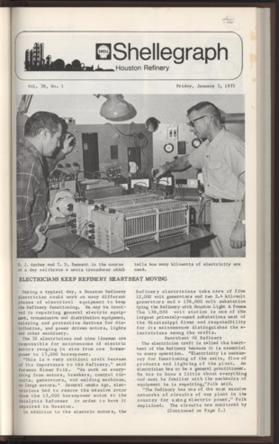 Shellegraph, Vol. 38, No. 1, January 5, 1973