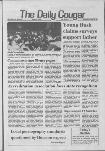 The Daily Cougar. Vol. 46, No. 40, October 22, 1979.