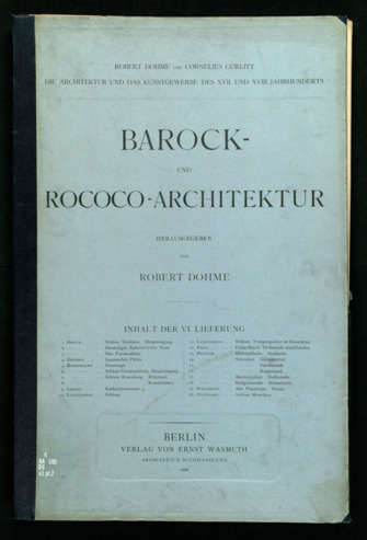 Barock- und Rococo- Architektur, Volume 2, Part 2