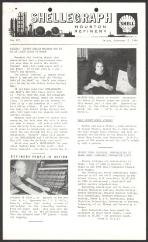 Shellegraph, No. 172, February 18, 1966 