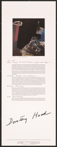 Dorothy Hood: Recent Works