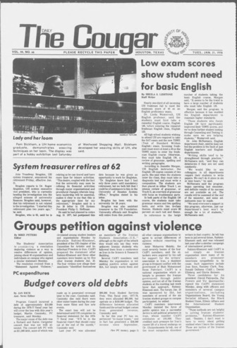 The Daily Cougar. Vol. 44, No. 66, January 31, 1978.