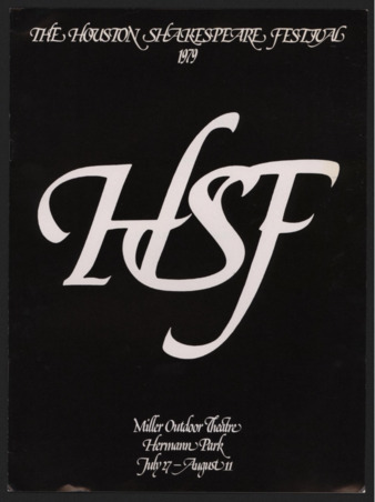 Houston Shakespeare Festival, 1979, Fifth Season program