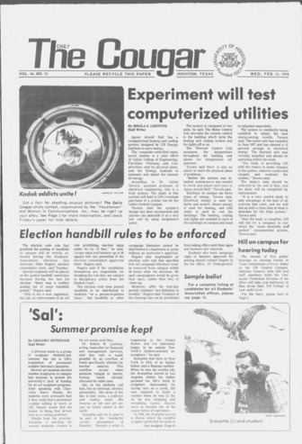 The Daily Cougar. Vol. 44, No. 75, February 15, 1978.