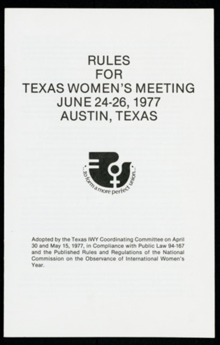 Rules for Texas Women's Meeting