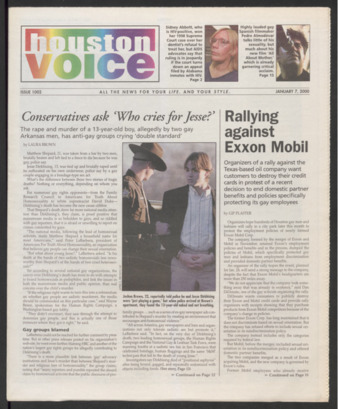 Houston Voice, No. 1002, January 7, 2000