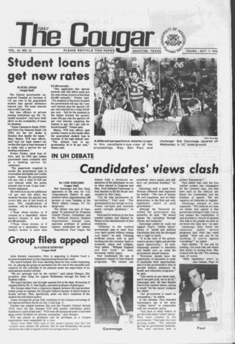 The Daily Cougar. Vol. 43, No. 23, October 7, 1976.