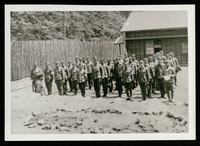 Japanese soldiers at POW camp
