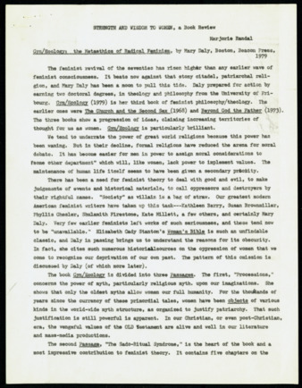 Strength and Wisdom to Women, a Book Review