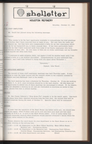 Shelletter, No. [26], October 13, 1962