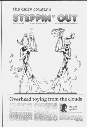 The Daily Cougar's Steppin' Out. Vol. 45, No. 25, September 29, 1978.