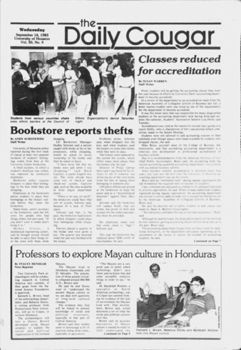 The Daily Cougar. Vol. 50, No. 9, September 14, 1983.