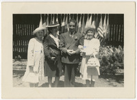 Alonso S. Perales and his wife, Marta, accompanied by two friends at the founding of the United Nations