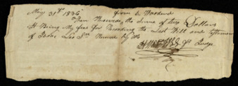Receipt from John W. Hall to B. Woodward