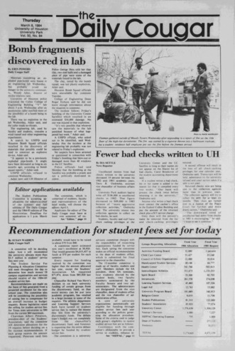 The Daily Cougar. Vol. 50, No. 84, March 8, 1984.