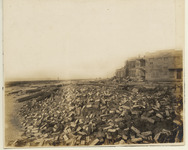 Building damage on the east end of Seawall Boulevard