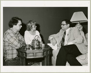 Dan Rogers, Liz Kaderli, and Jim Bernhard on set