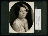 Elisabeth Holcombe, ship's sponsor at launching ceremonies for USS Houston (CA-30)