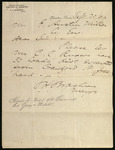 Letter from Samuel H. Brashear to I. Austin Miller, 1899 September 20