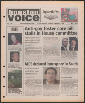 Houston Voice, No. 1175, May 2, 2003