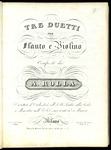 Tre Duetti per Flauto e Violino