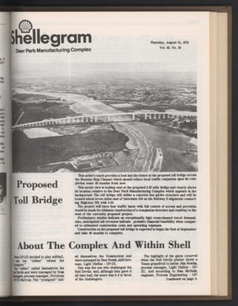 Shellegram, Vol. 43, No. 35, August 31, 1978