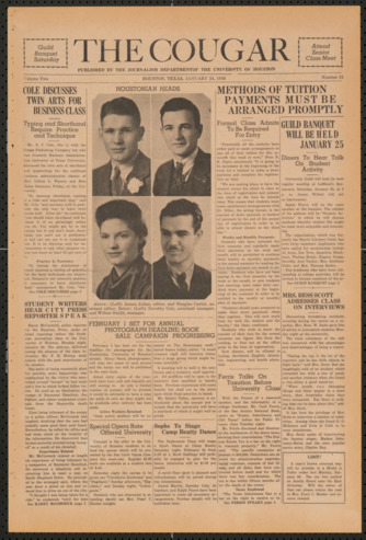 The Cougar, Vol. 2, No. 15, January 24, 1936