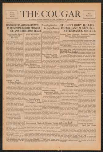 The Cougar, Vol. 3, No. 16, January 29, 1937