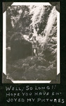 Herman George Eiden posing by Pagsanjan Falls