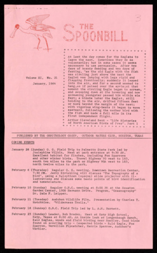The Spoonbill, Vol. 11, No. 21, January 1964