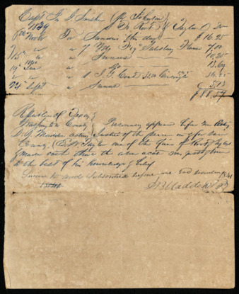 Bill from Root & Taylor to James G. Swisher