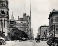 800 block of Main Street facing north at McKinney Avenue