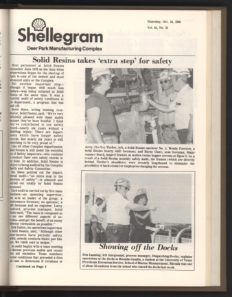 Shellegram, Vol. 45, No. 31, October 16, 1980
