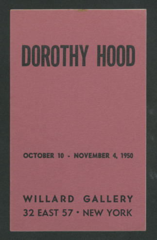 Dorothy Hood exhibition catalog