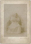 Blanche Espy posing in her "first young lady dress"