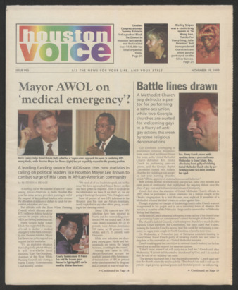 Houston Voice, No. 995, November 19, 1999