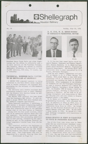 Shellegraph, No. 26, July 16, 1971