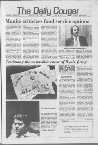 The Daily Cougar. Vol. 46, No. [113], March 25, 1980.