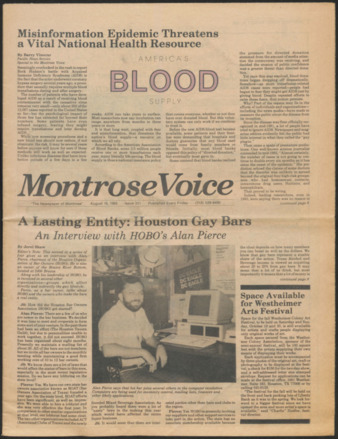 Montrose Voice, No. 251, August 16, 1985