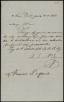 Letter from Antonio López de Santa Anna, 1868 June 25