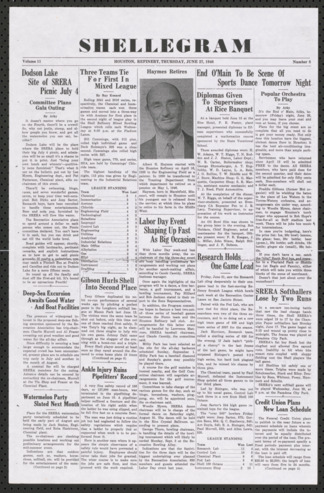 The Shellegram, Vol. 11, No. 8, June 27, 1946