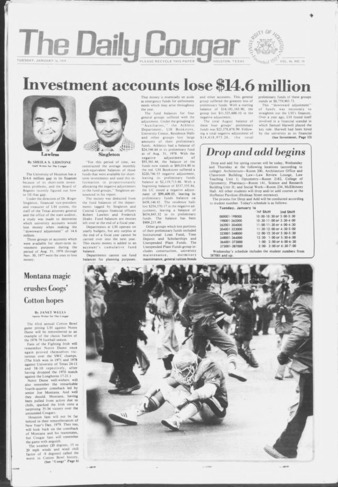 The Daily Cougar. Vol. 45, No. 70, January 16, 1979.