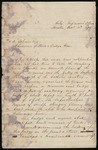 Letter from C. Brady to H. D. Johnson,  1873 December 13